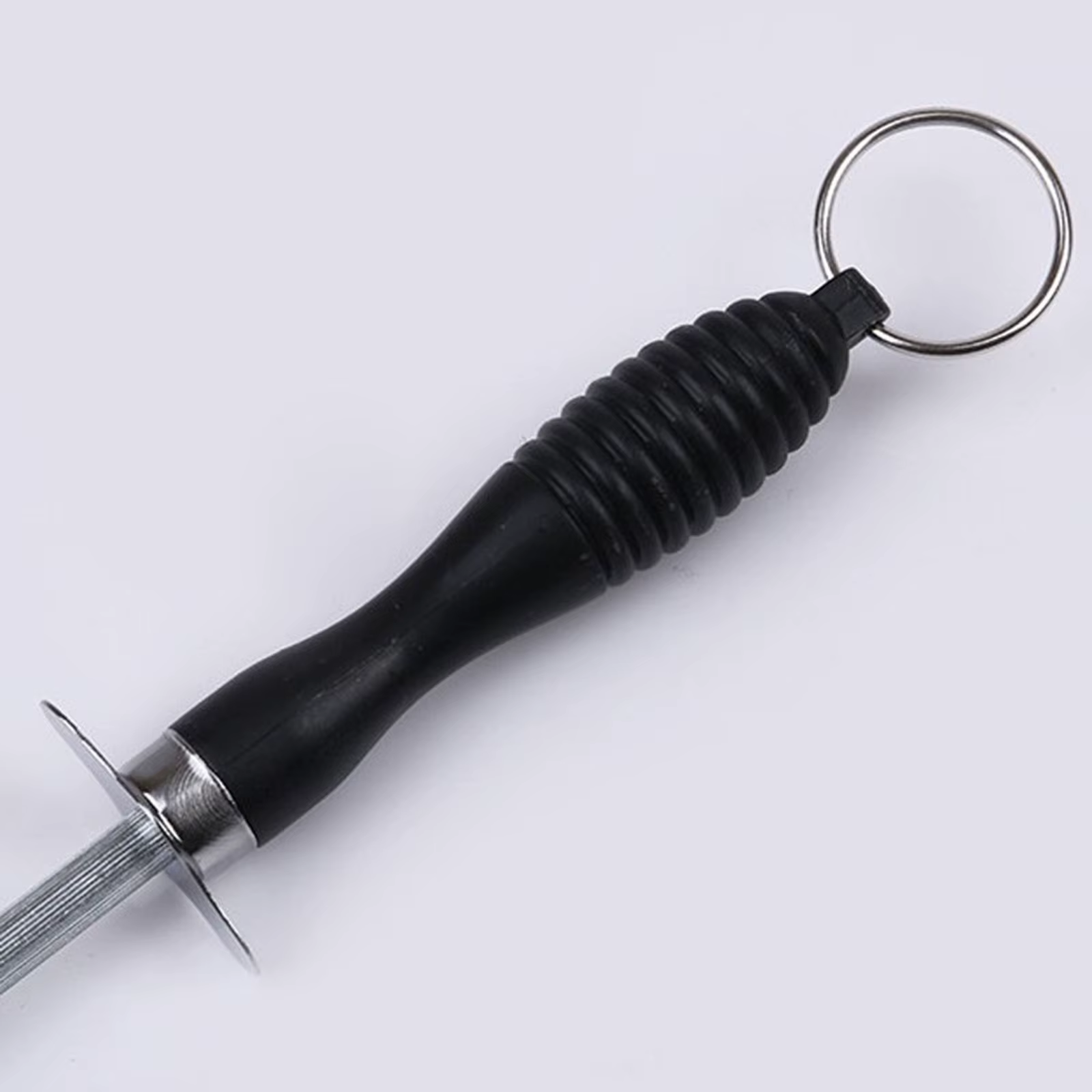 Tige d'affûtage de couteaux professionnelle en acier au carbone de 26cm, broyeur de couteaux Durable