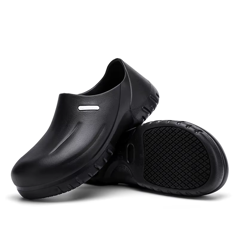 Sabots de sécurité de cuisine professionnels, chaussures de travail de Chef imperméables avec embout