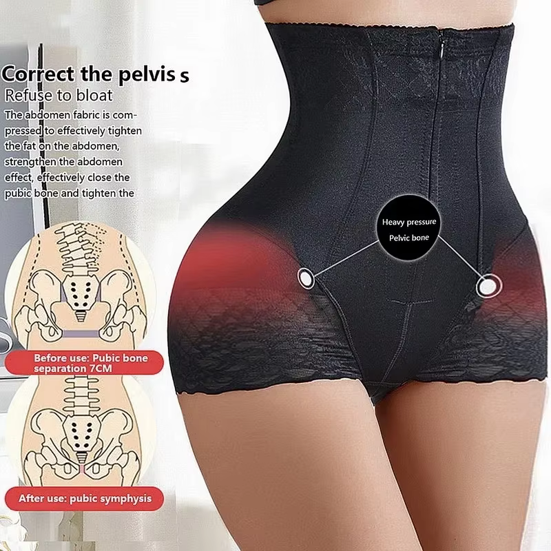Pantalon modelant le corps, taille haute, levage des fesses, fermeture éclair, ventre, sans couture,