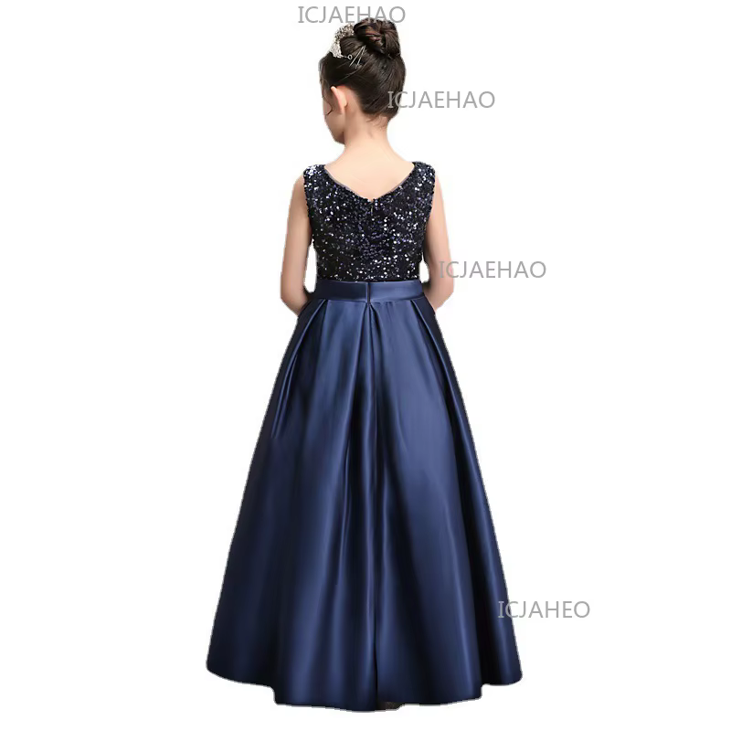 Robe de princesse élégante pour filles 2026, tenue de soirée formelle pour piano et violon, costume 