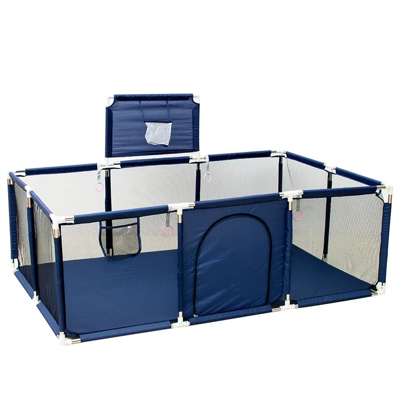 IMBABY-Aire de Jeux pour Bébé, Grand Parc Lavable en Machine, Clôture d'Activité, Piscine à Balles, 