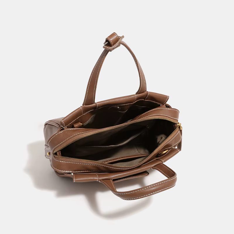 Sac à langer de luxe minimaliste haut de gamme pour femme, sac fourre-tout en cuir de créateur Paris
