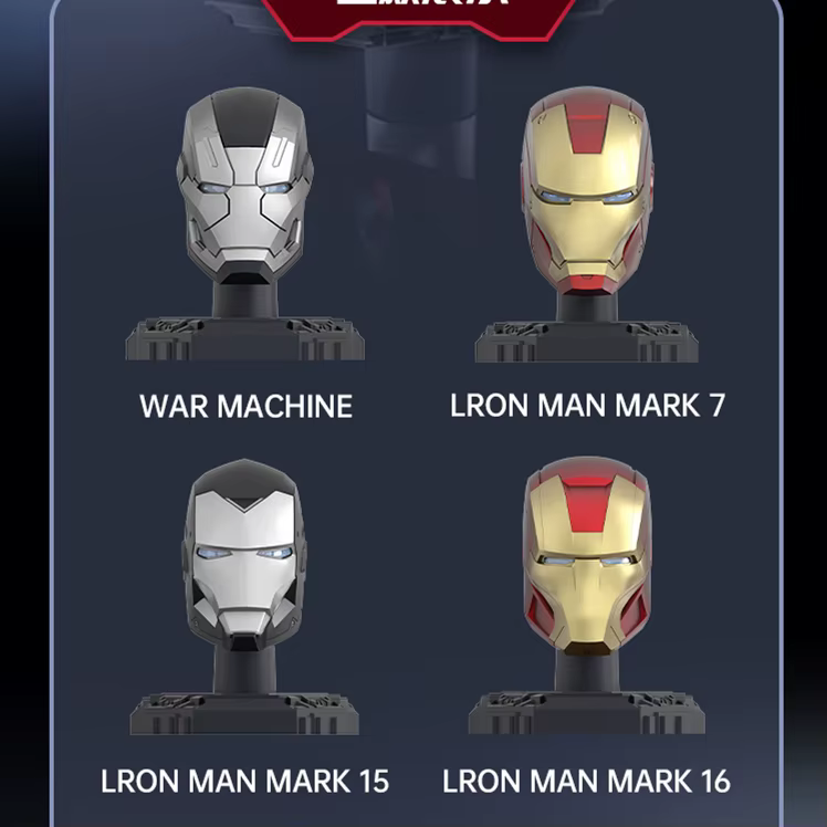 Masque de casque Iron Man Original, 9 Styles, Machine de guerre MK16 MK42 MK85 Tony Stark, jouets DI