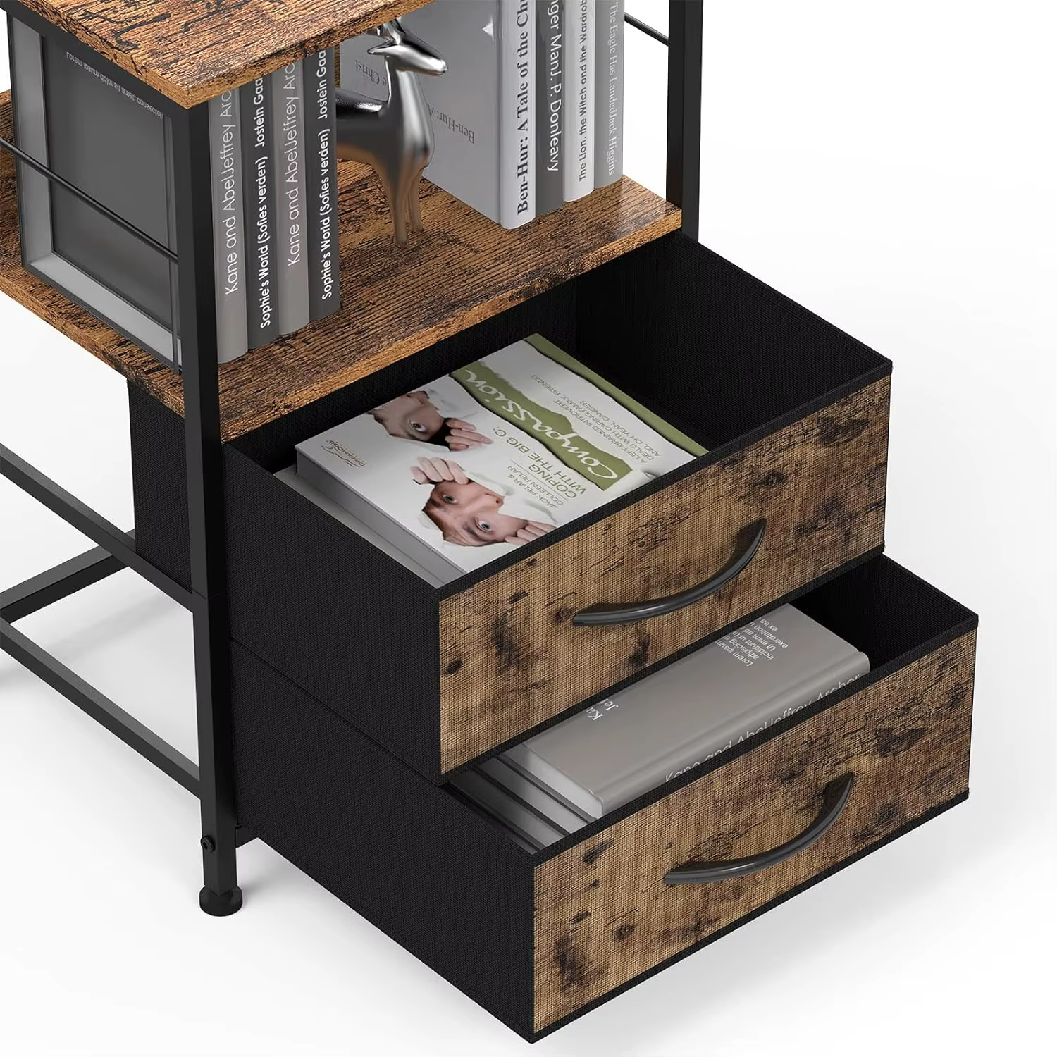 Table de chevet avec tissu, tables de nuit de proximité, table d'appoint de chambre à coucher, étagè