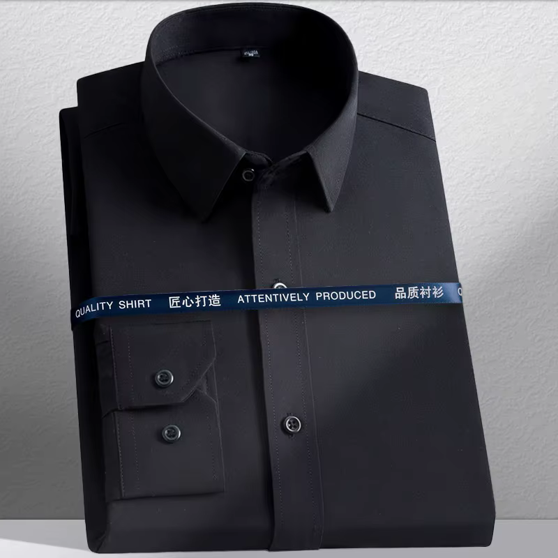 Nouvelles chemises pour hommes à manches longues, chemises habillées pour hommes, coupe ajustée, che