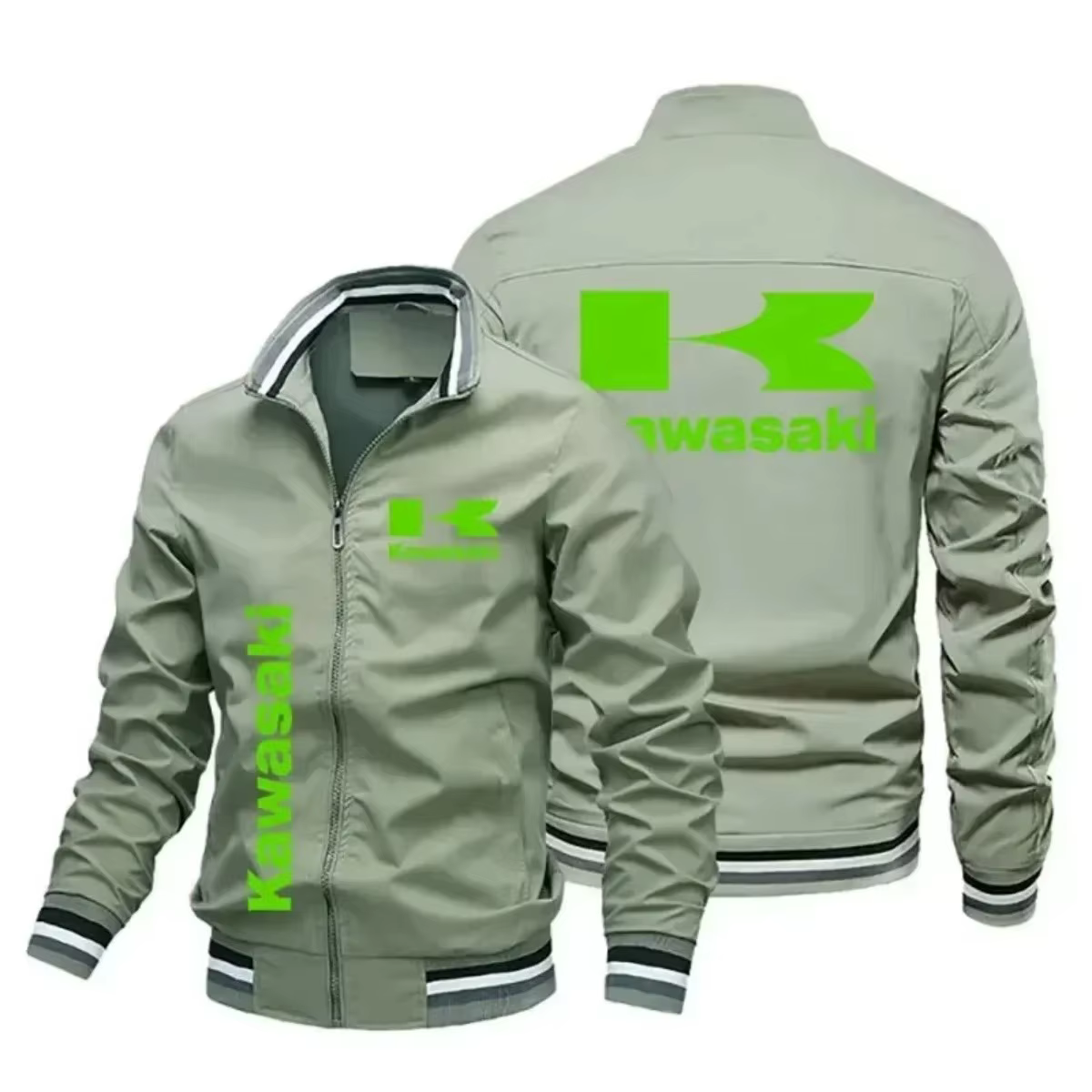 Veste de course pour moto Kawasaki Victory - Veste de moto pour homme - Manteau - Style printemps-au
