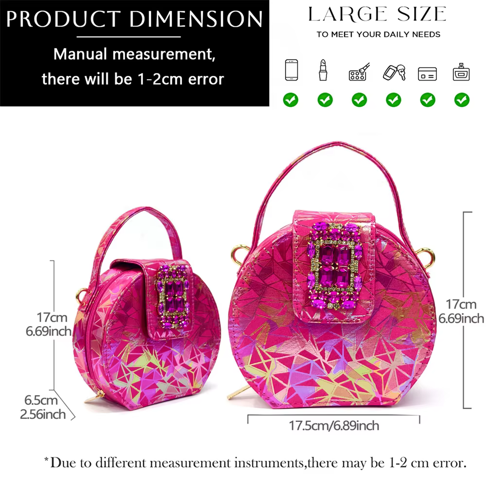 Femmes élégantes talons pour Peep Toe bon matériau Design strass Fuchsia sandales chaussures et sacs