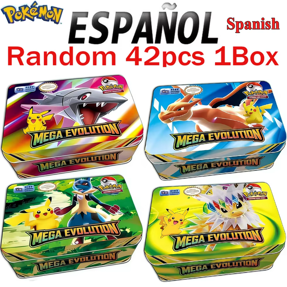 MEGA EVOLUTION 42 pièces cartes Pokemon jouets de combat origine perdue boîte Pokemons avec Pikachu