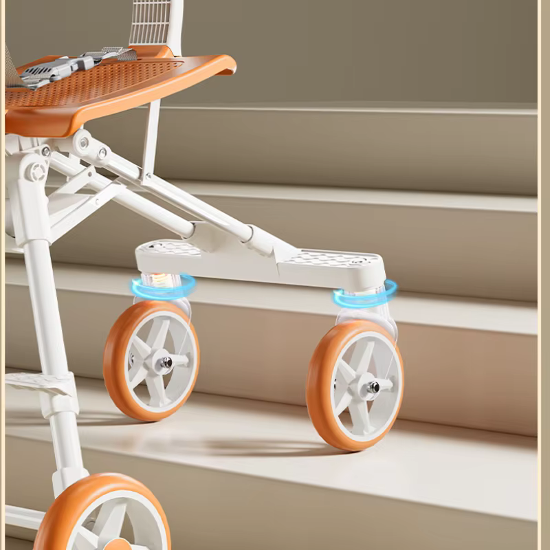 Poussette bébé enfant, légère et pliable, bébé peut s'asseoir ou s'allonger, pliable à un bouton, po