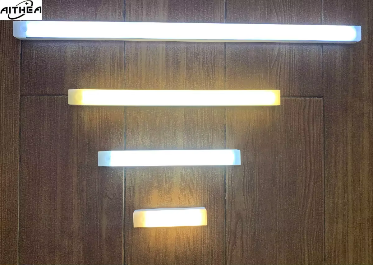 Lampes LED à détecteur de mouvement PIR rechargeables par USB AITHEA, barres lumineuses à intensité
