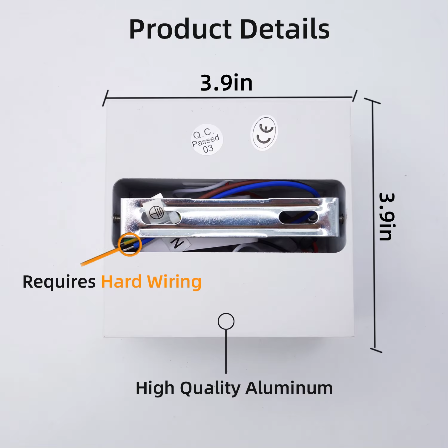 Appliques murales LED 6W modernes pour intérieur, luminaires muraux blancs à éclairage haut et bas p