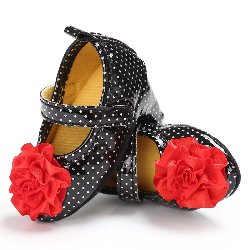Chaussures classiques pour nouveau-né, en tissu antidérapant, à talons hauts pour filles, chaussures