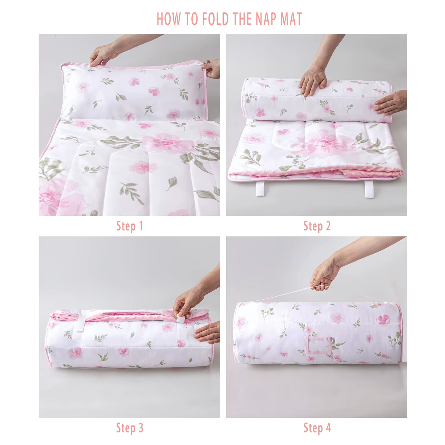 Tapis de couchage en polymères personnalisés pour la sieste des tout-petits avec oreiller, literie C