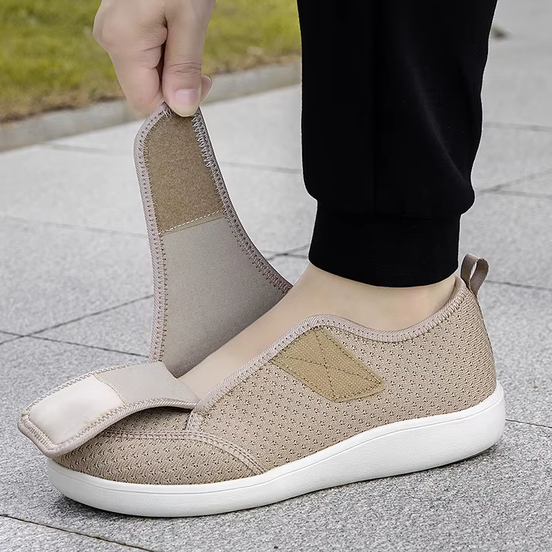 Chaussures pour diabétiques réglables unisexes, orthopédiques médicales pour pieds larges et gras, p
