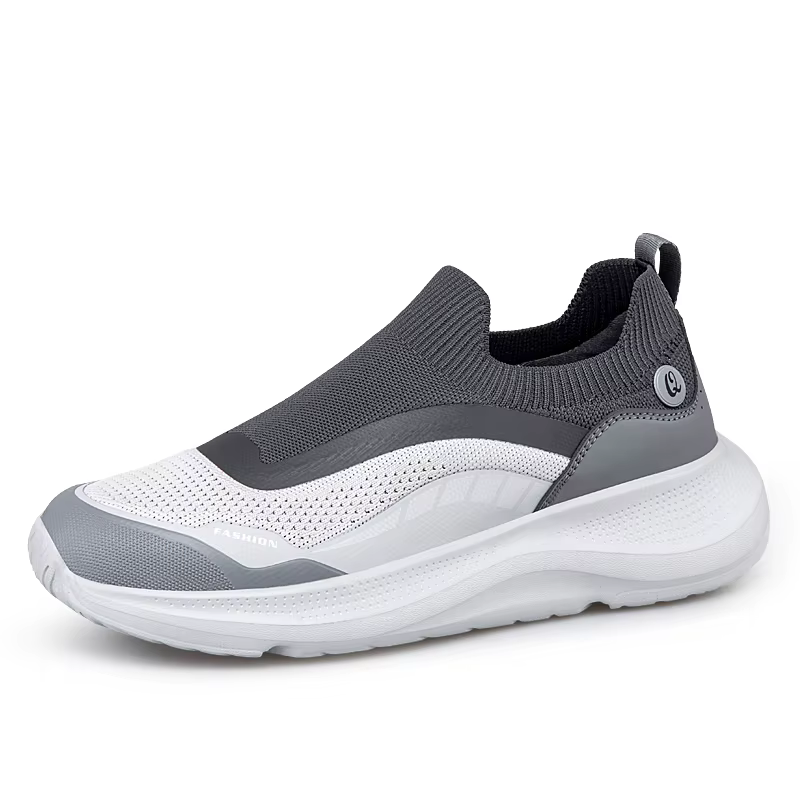 Chaussures de marche à enfiler pour hommes, respirantes, en maille, chaussures de sport avec semelle