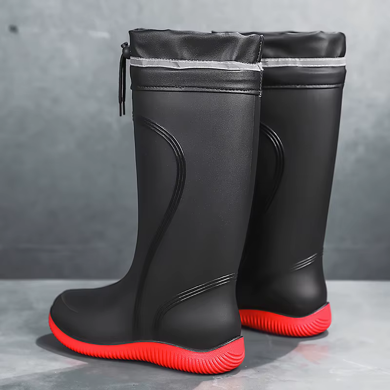 Chaussures de pluie bottes imperméables imperméables pour hommes quatre saisons semelles souples ant