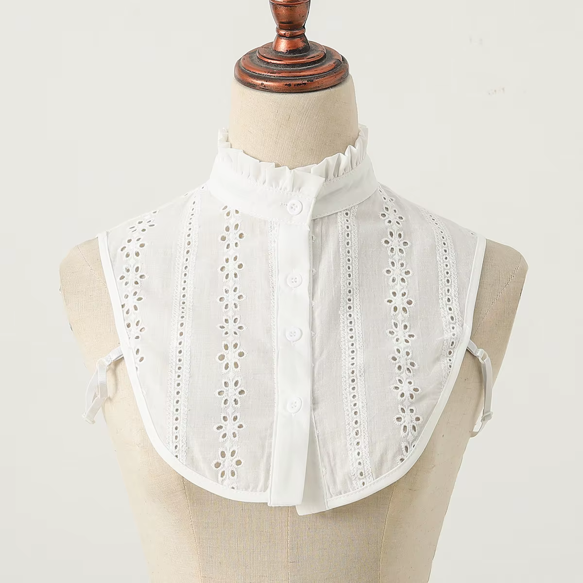Faux col respirant ajouré pour femmes, col montant à la mode, professionnel décontracté polyvalent, 