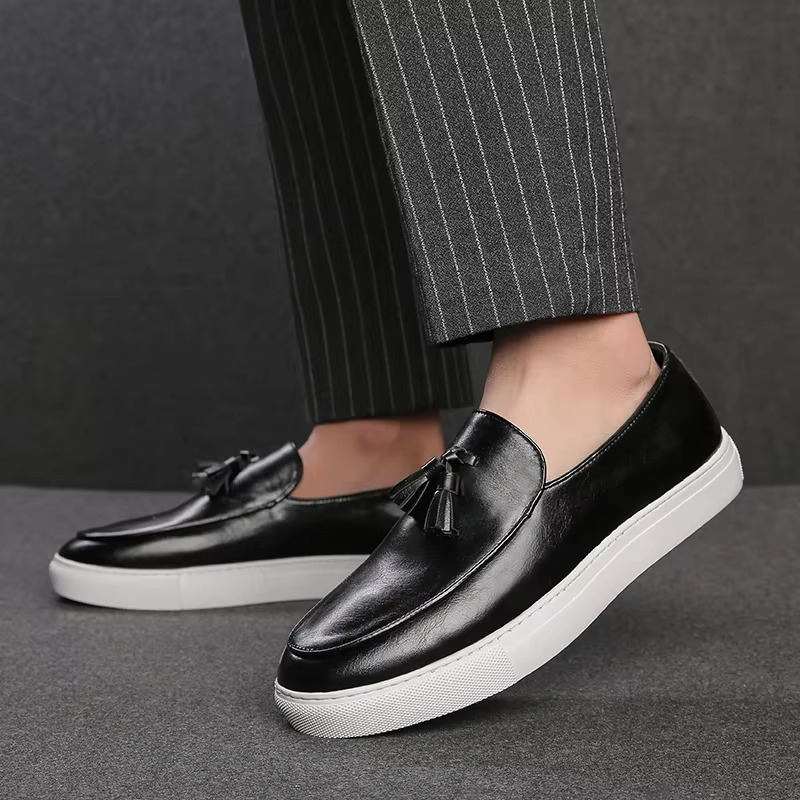 Italie hommes chaussures décontractées été mocassins en cuir chaussures de bureau pour hommes mocass