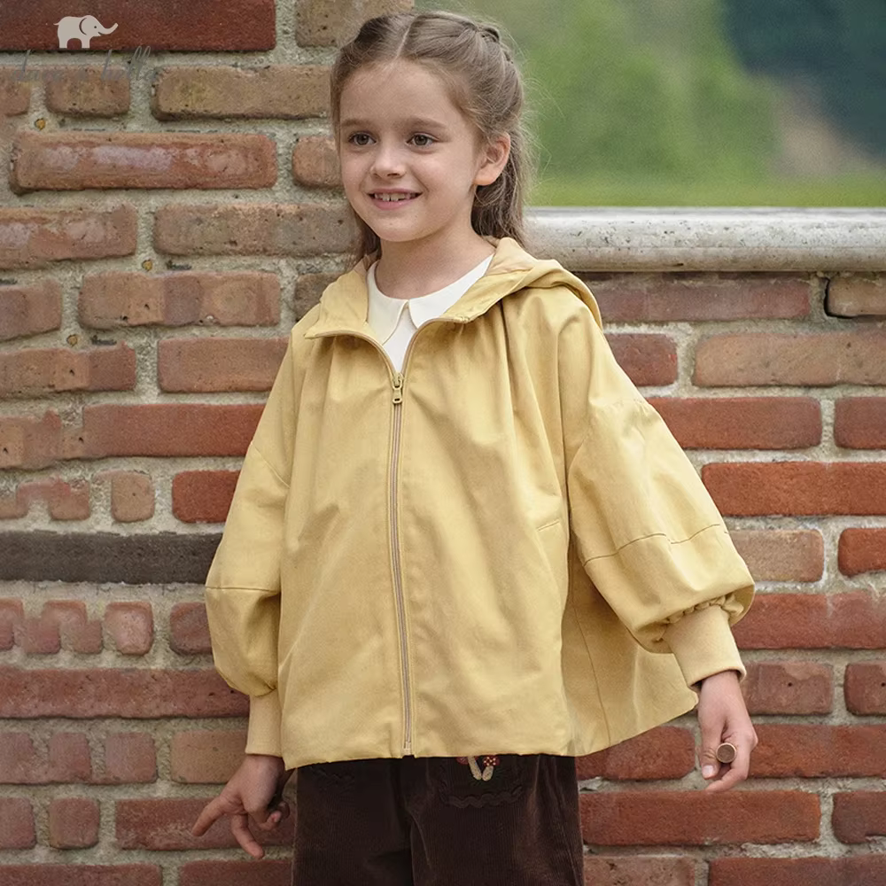 Dave Bella Gilrs printemps automne veste manteau pour enfants décontracté vêtements d'extérieur enfa