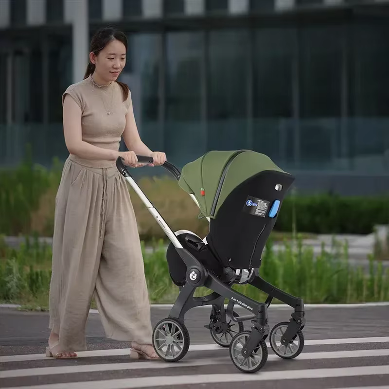 STOCK ue 4 in1 bébé poussette multifonctionnel nouveau-né landau pliable panier type siège léger voy