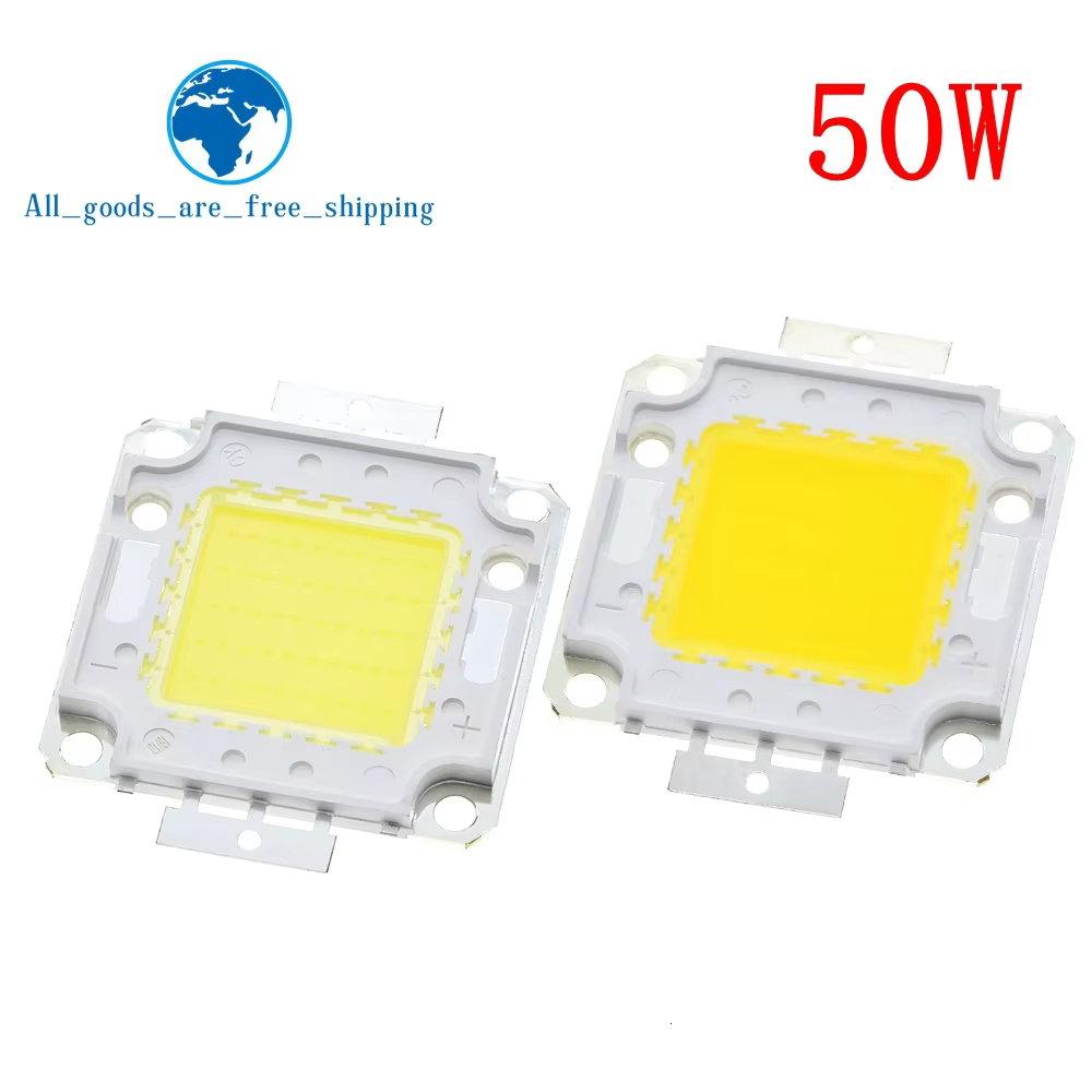 Puce de lampe LED intégrée COB, ampoule de budgétaire bricolage, blanc chaud, 10W, 20W, 30W, 50W, 10