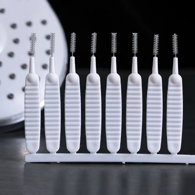 Brosse de nettoyage de douche, 10 à 500 pièces, Micro buse de brosse en Nylon, outils de nettoyage A