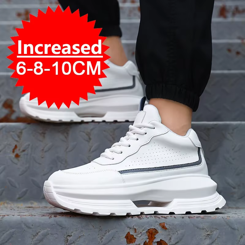 Chaussures d'ascenseur de luxe pour hommes, baskets invisibles augmentant la hauteur de 6 8 10CM, ch
