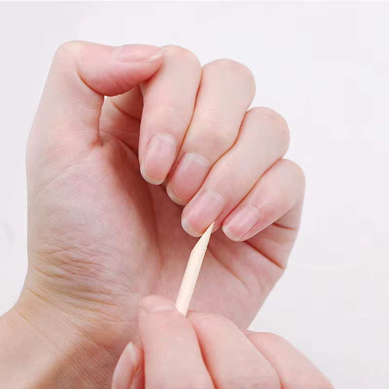 Bâtons en bois Orange (11,5 cm), 100 pièces, poussoir à cuticules pour Nail Art, bâtons de manucure 