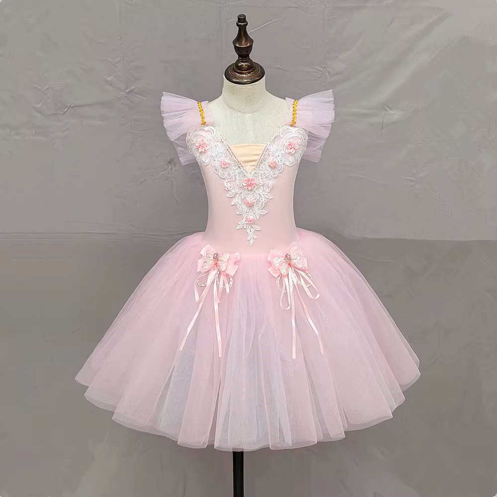 Jupe de ballet pour enfants, jupe de danse pour filles, programme de danse sur campus, costume de da