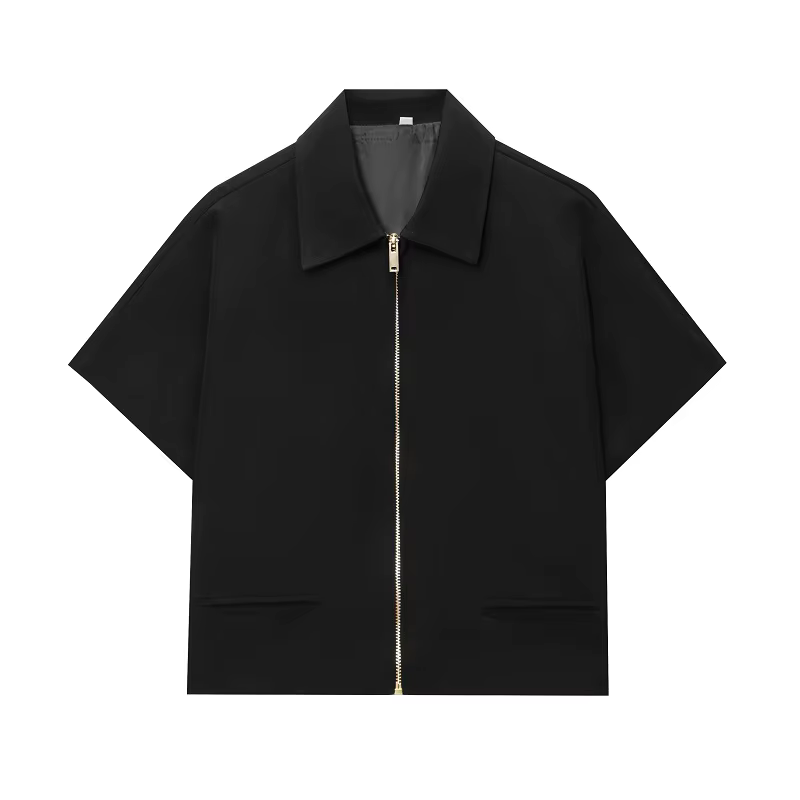 MUJER 2025 veste courte femmes fermeture éclair varsité femmes vestes à manches courtes femmes mante