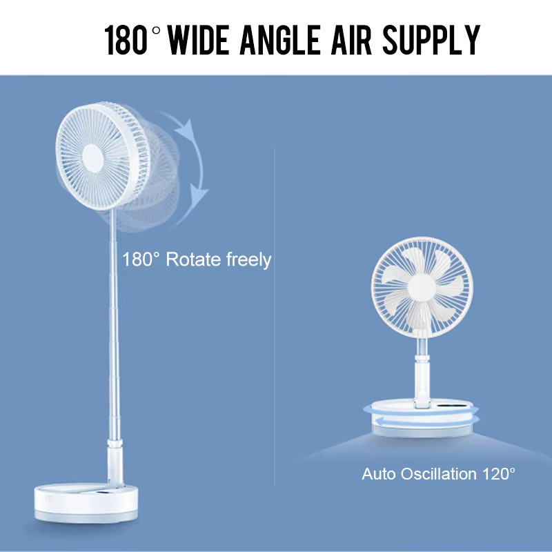 P10 10800mAh ventilateur Portable pliant USB télécommande refroidisseur d'air silencieux Rechargeabl