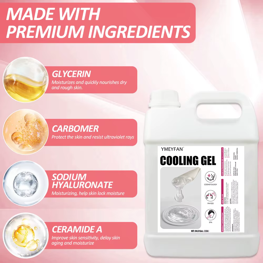 84.5oz Gel conducteur radiofréquence y Cavitacion Gel conducteur clair pour Machine à ultrasons visa
