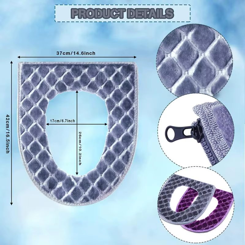 Nouveau hiver couverture de toilette en peluche couverture de siège modèles étanche modèle universel