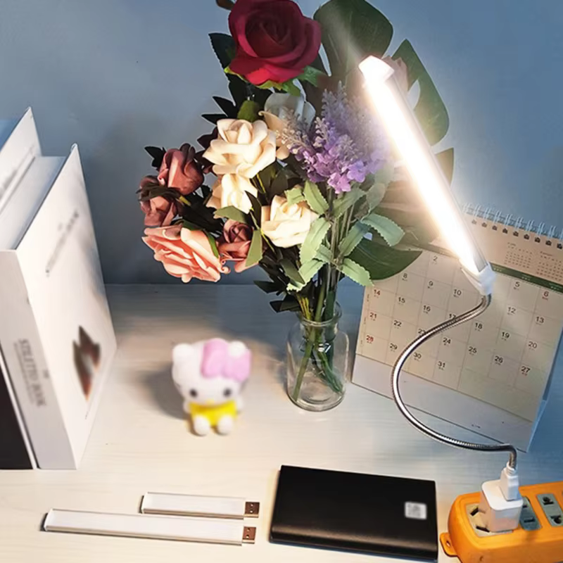 Mini veilleuse LED USB portable avec capteur tactile, lampe de table, lampe de bureau, lampe de lect