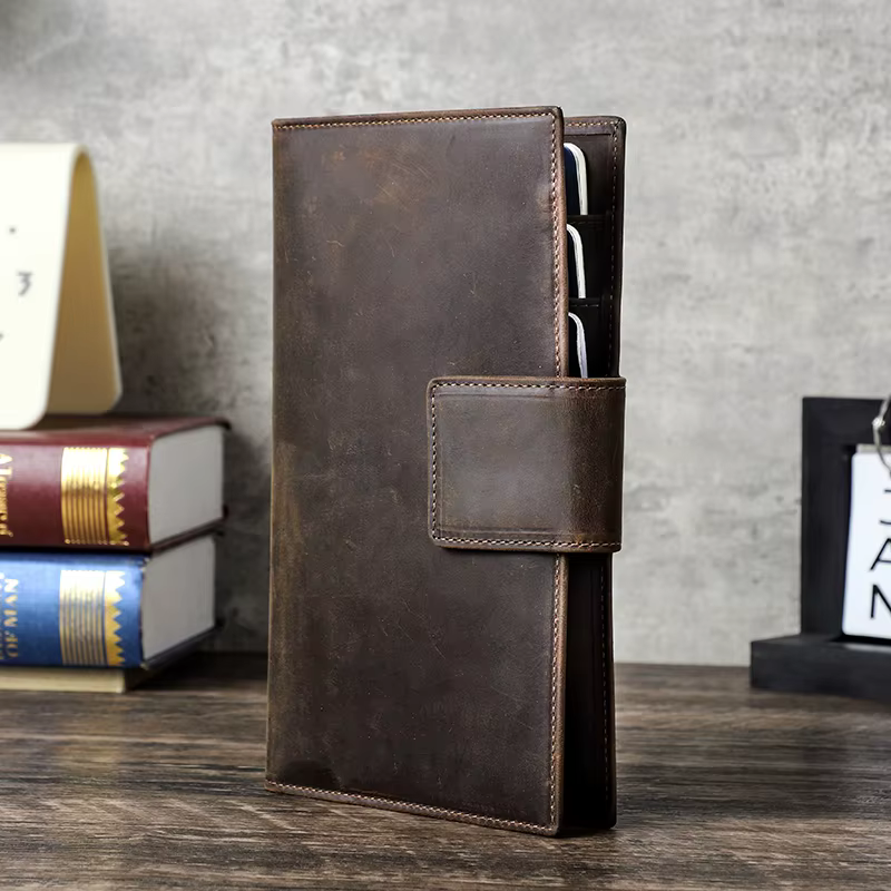 Portefeuilles de voyage en cuir véritable CONTACT'S pour la famille, avec porte-cartes RFID, emplace