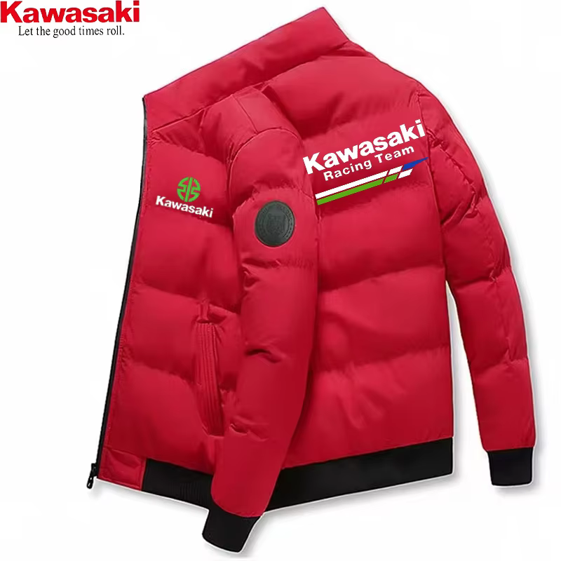 Kawasaki nouvelle veste épaisse, veste chaude en coton, veste de sport d'hiver décontractée, veste c