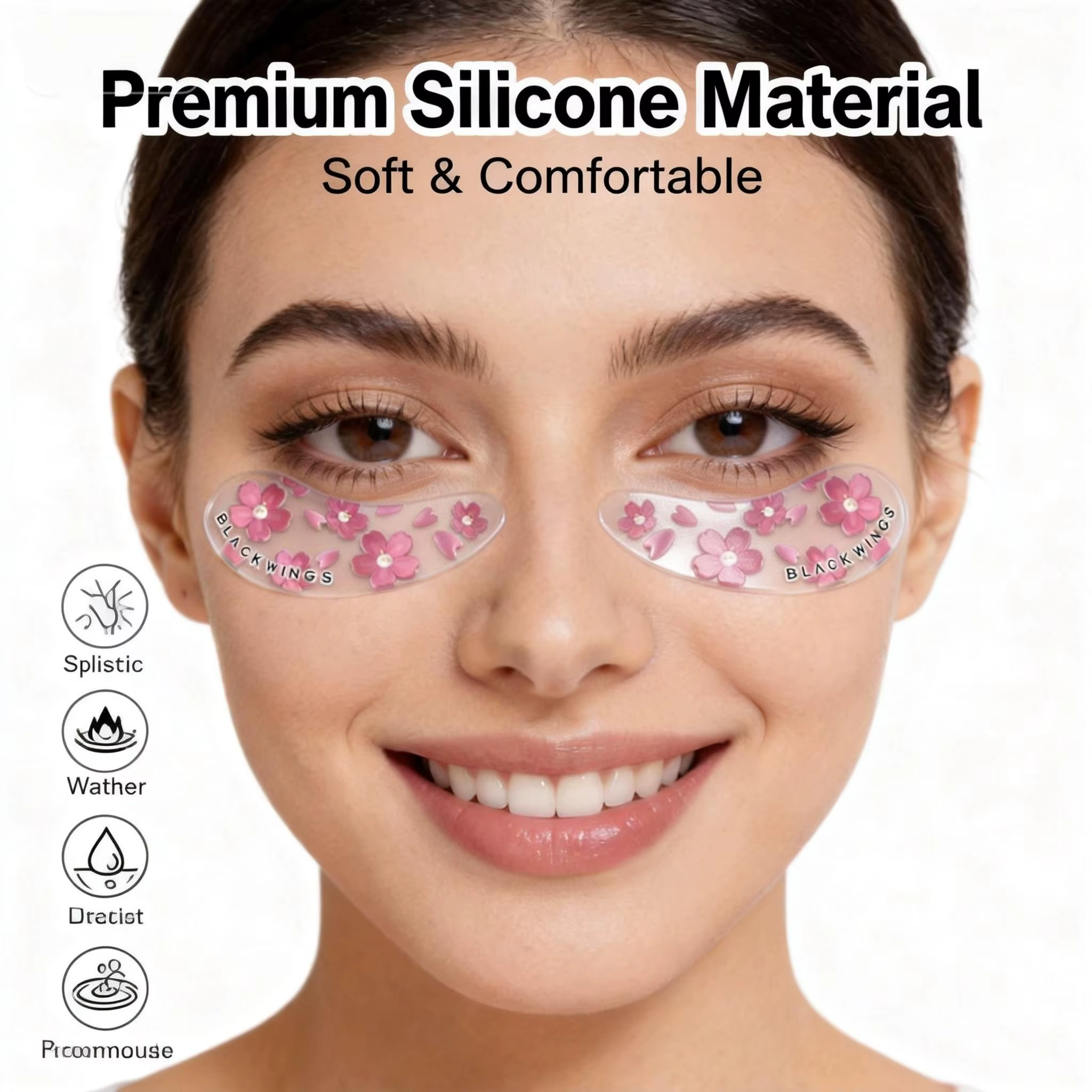 Coussinets en Silicone pour cils Blackwing Design, multifonctionnels pour le levage et l'extension d