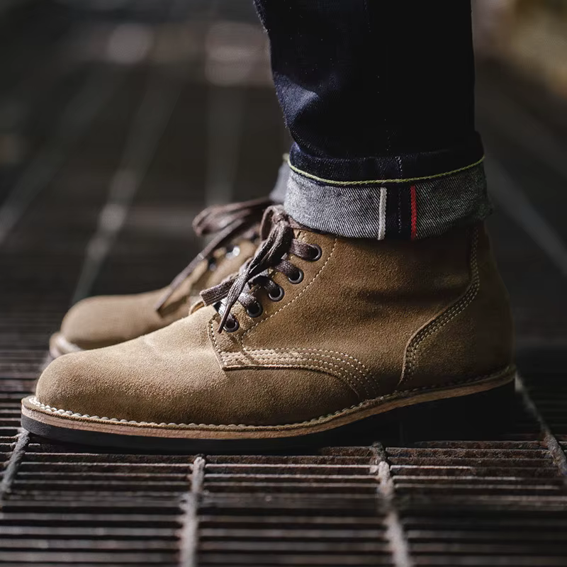 Bottes de travail pour hommes printemps Style américain bottes hautes dans le désert bottes militair