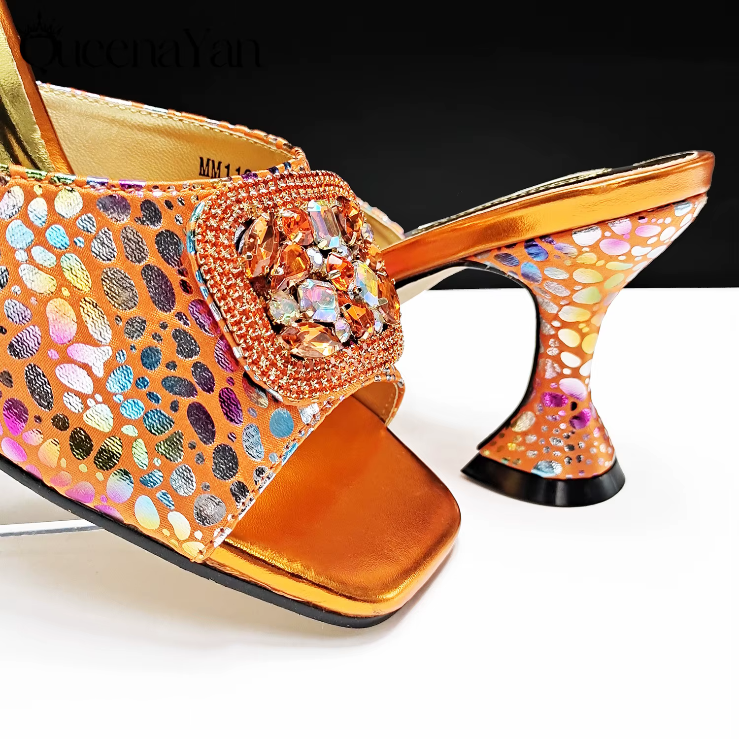 EnaYan-Ensemble de sac assressentipour dames, sandales carrées, chaussures Parker, pompe de fête de 