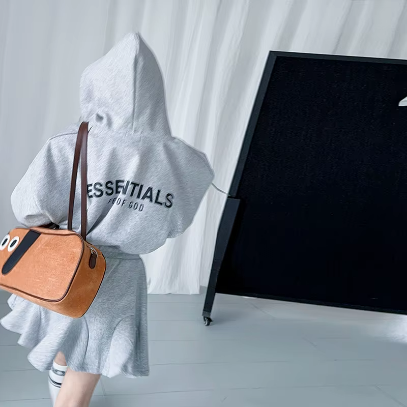 Ensemble de vêtements JK gris pour adolescentes, sweat-shirt à capuche avec lettres + jupe queue de