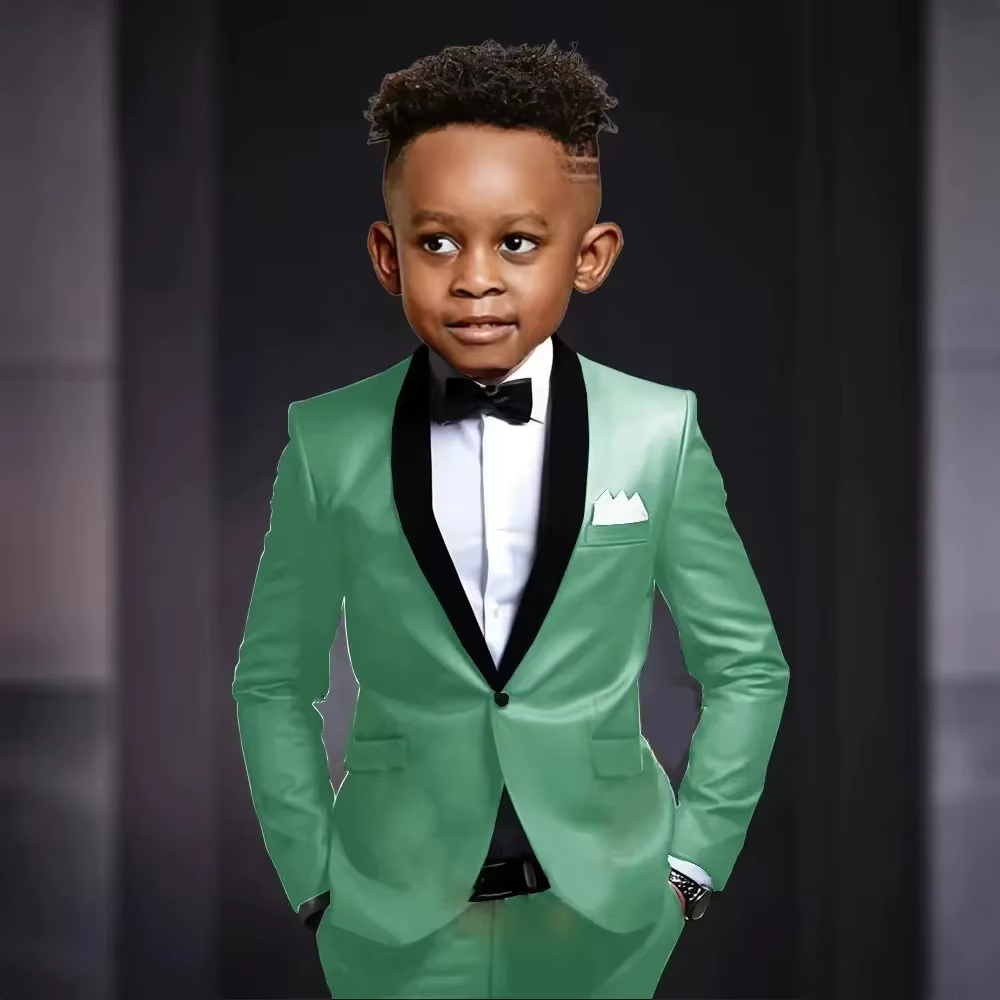 Txjojn nouveau ensemble de costume pour enfants 2 pièces veste pantalon tenue de porteur d'anneau de