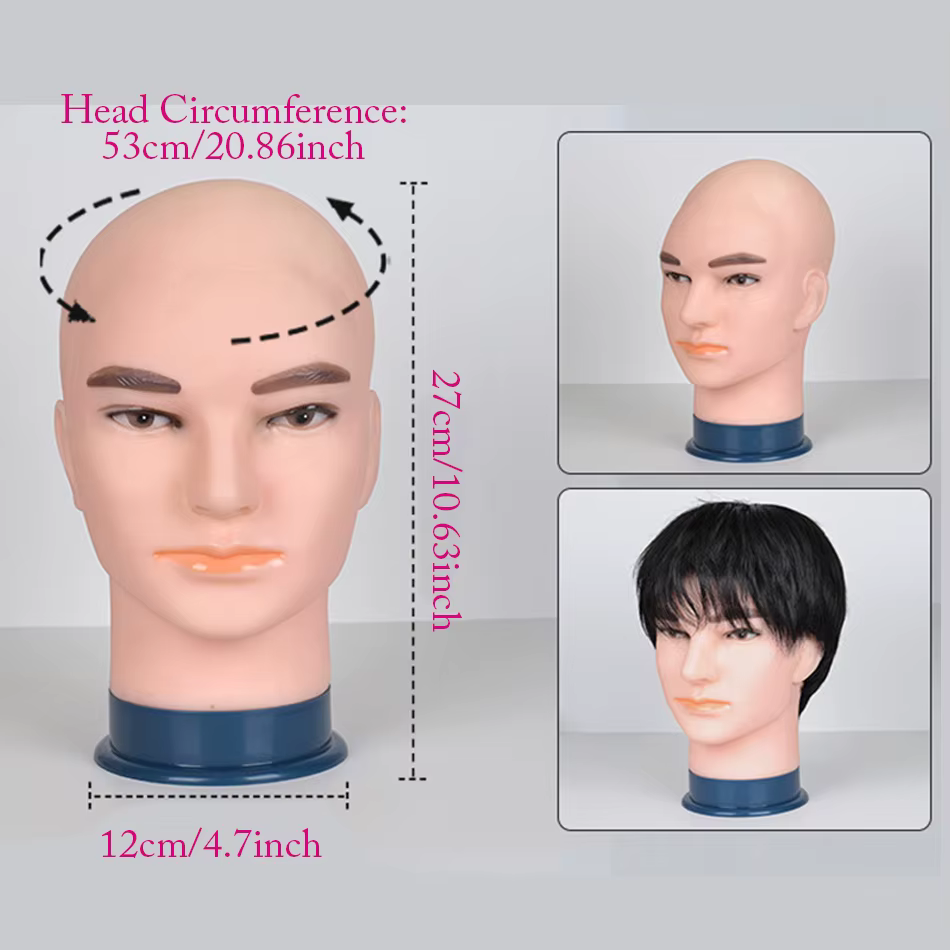 Support de perruque de tête de Mannequin avec trépied de perruque réglable, présentoir de fabricatio