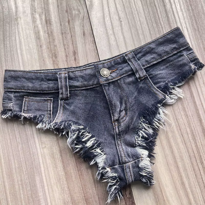 Shorts en jean Y2k pour femmes, sexy, taille basse, super courts, shorts de boîte de nuit