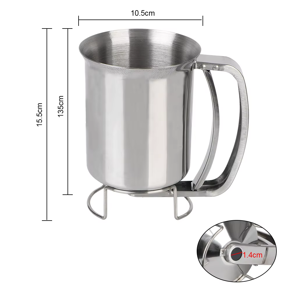 Distributeur de pâte à gâteaux et cupcakes, outil de cuisine, entonnoir à Piston avec Support, distr