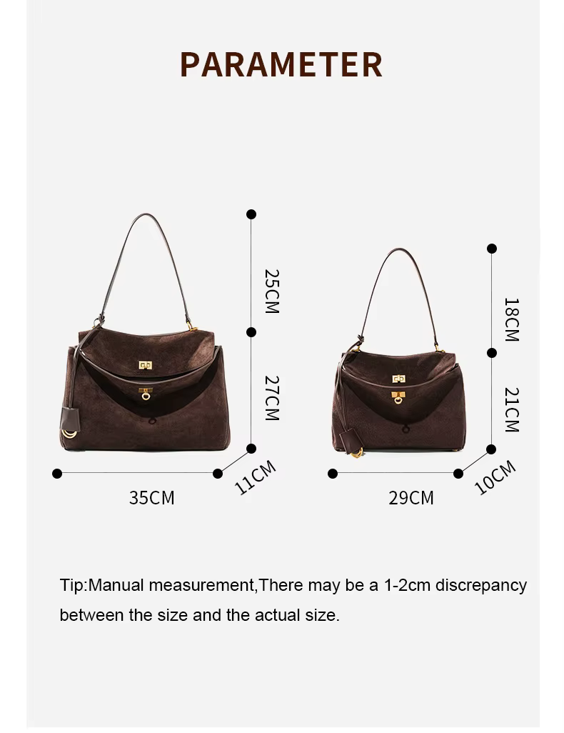 Sac à main en daim pour femmes, sac à bandoulière de grande capacité, fourre-tout simple, sac à main