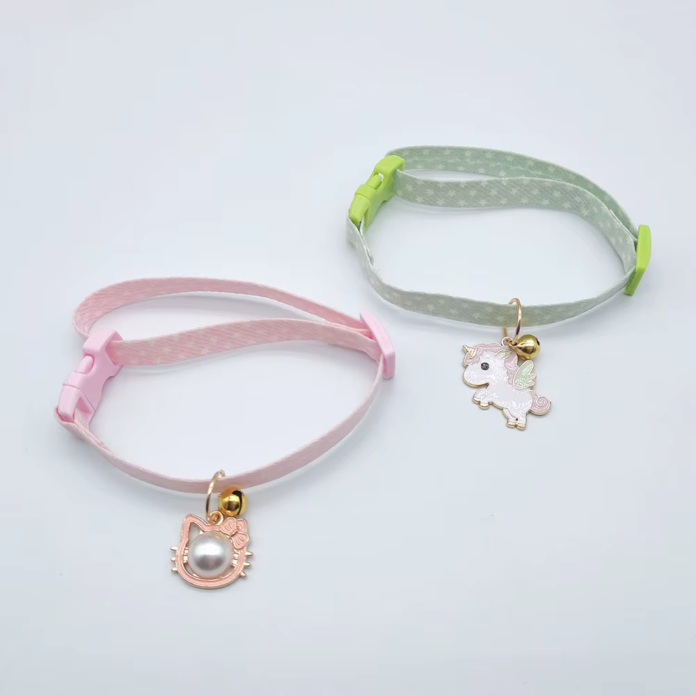 Collier réglable pour animaux de compagnie, avec cloche, pour petit chien, pendentif mignon, accesso