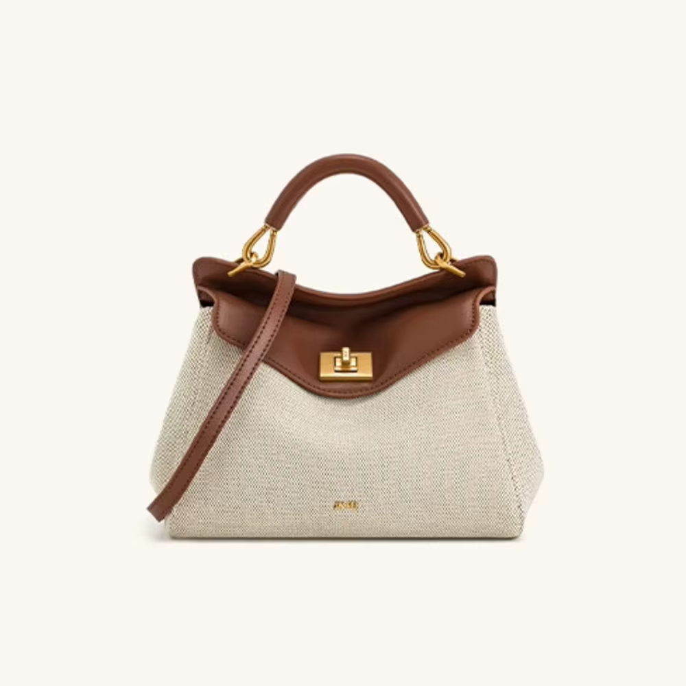 Sac à bandoulière en cuir tressé pour femme, style luxueux, sac à bandoulière décontracté, sac à mai