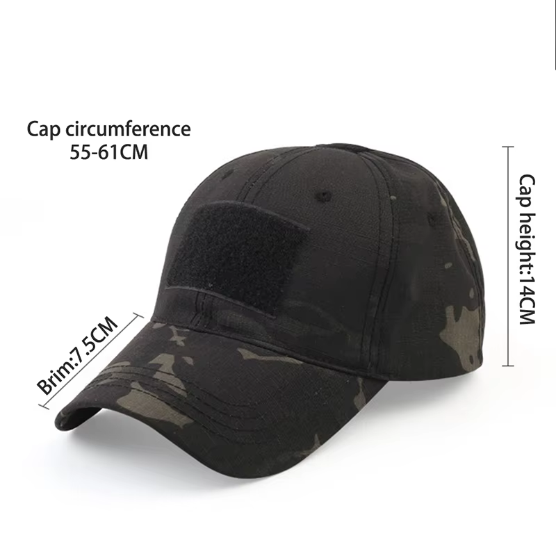 Casquette de baseball camouflage tactique réglable pour homme et femme, idéale pour le paintball, le