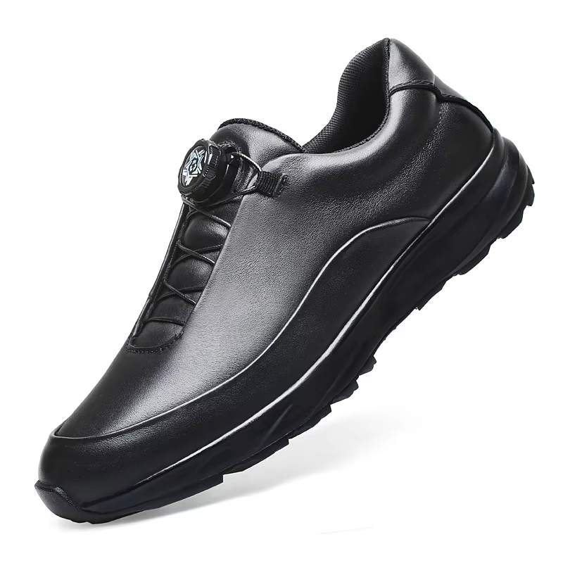Baskets de voyage en cuir véritable antidérapantes pour hommes, chaussures de sport classiques décon