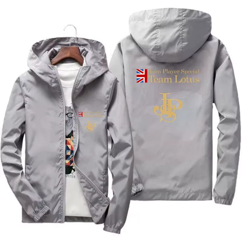 Veste de navigation zippée à capuche coupe-vent pour homme, JPS Zone First, équipe spéciale, optique